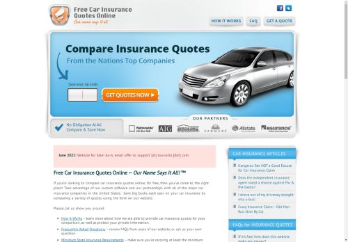 Free Car Insurance Quotes Online 