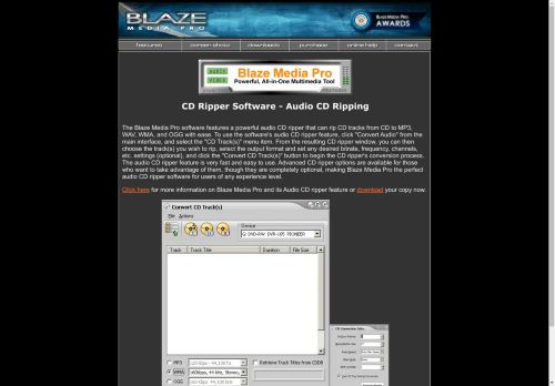 Blaze Media Pro: Audio CD Ripper