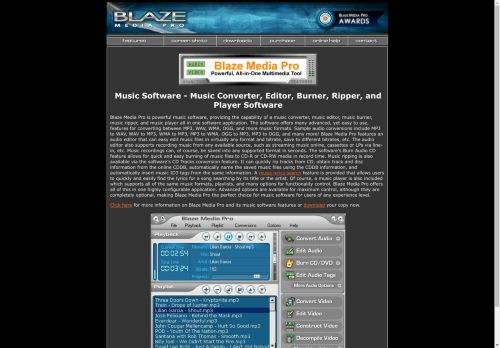 Blaze Media Pro: Music Software