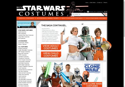 Buy Star Wars Costumes