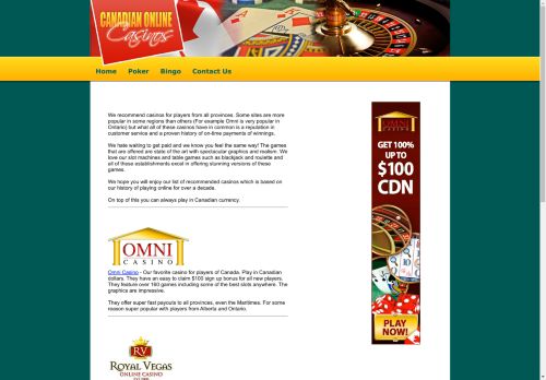Canadian Online Casinos.ca