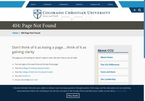 Colorado Christian University: College of Adult and Graduate Studies