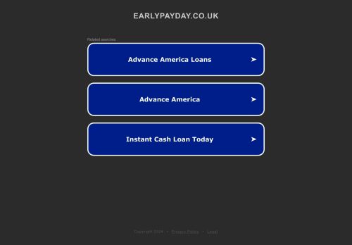 Early Pay Day Loans