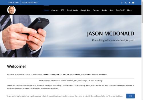 Jason McDonald, Ph.D. | SEO expert and consultant