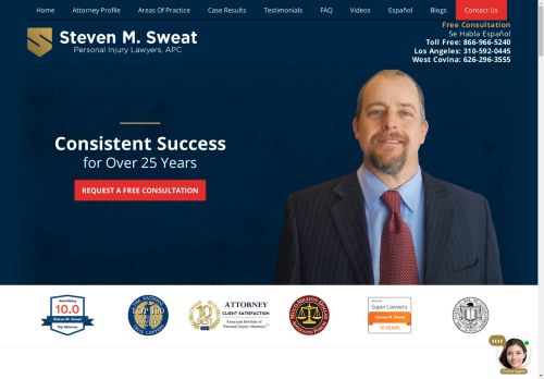 Steven M. Sweat, APC | Accident and Injury Law Firm in Los Angeles CA