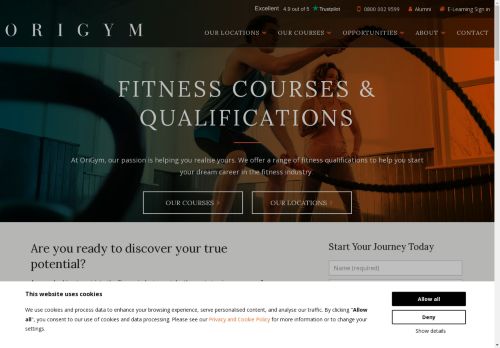 Origym Personal Trainer Courses
