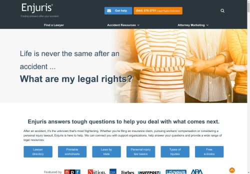 Enjuris | Find Answers after Accident | Injury Claim Info