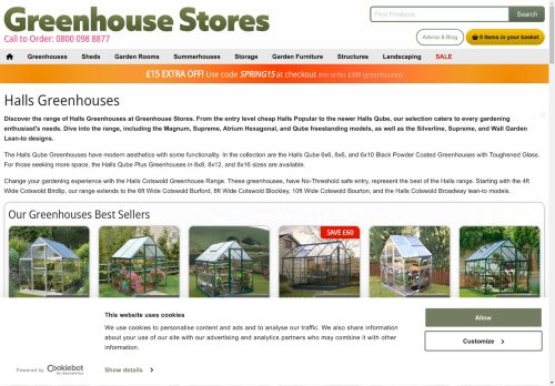 Greenhouse Stores | Halls Greenhouses for Sale