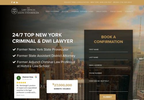 Law Offices of Jason A. Steinberger, LLC | Criminal defence and DUI lawyer in New York