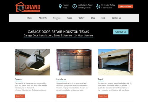 Grand Garage Door | Garage door installations and repairs in Houston TX