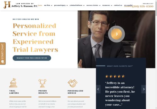 Law Offices of Jeffrey S. Hasson, P.C. | Personal Injury Lawyer in  New Jersey