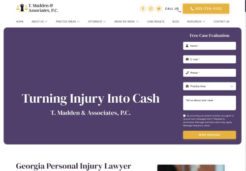T. Madden & Associates P.C. | Personal injury attorneys in Georgia