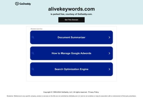 Alive Keywords