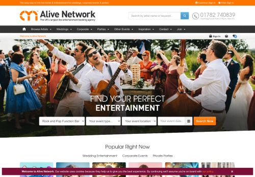 Alive Network: Entertainment Agency UK