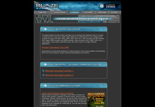 Blaze Media Pro: Downloads
