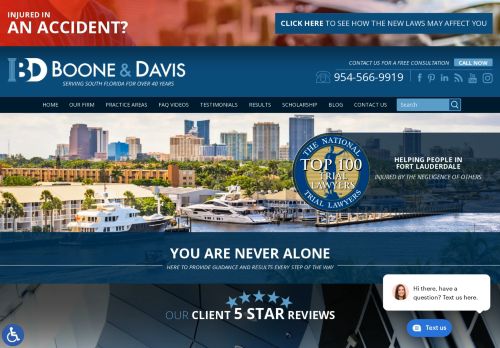 Boone and Davis Law | Fort Lauderdale FL Personal Injury Attorneys