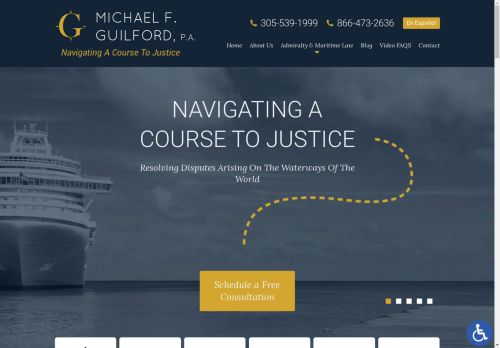 Law Offices of Michael F. Guilford, P.A. | Maritime & Admiralty Lawyer in Miami FL