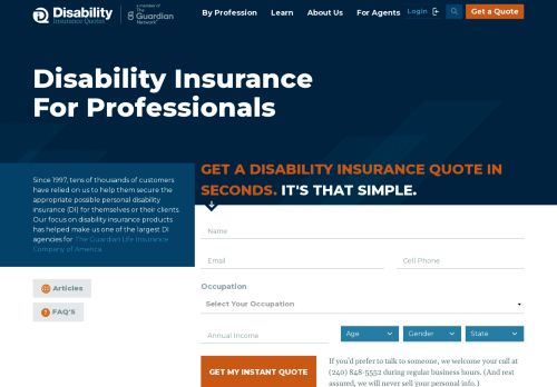Guardian Disability Insurance Brokerage