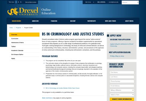 Drexel Online: Criminal Justice Degrees