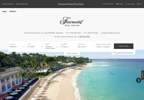 Fairmont Royal Pavilion Barbados Resort 