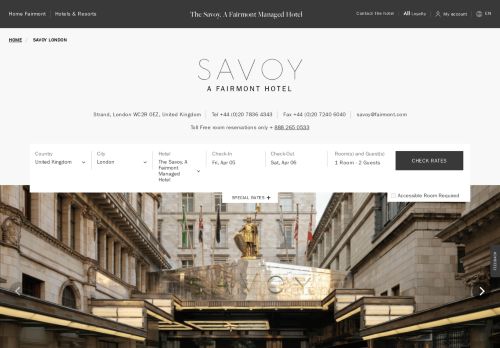 Fairmont: the Savoy Hotel