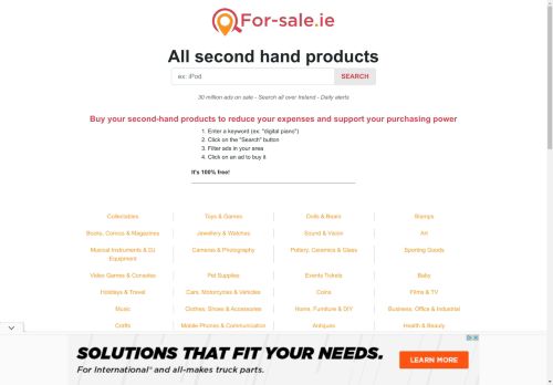 For Sale Ireland | Free on-line classified ads in Ireland