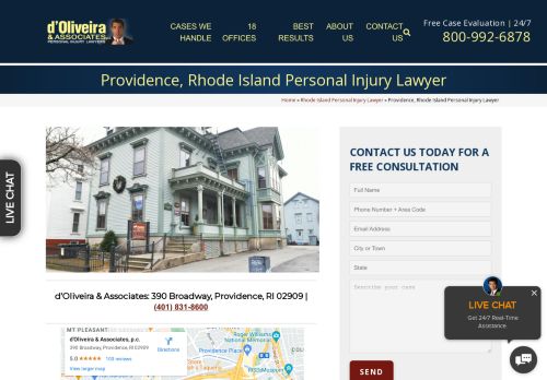 d’Oliveira & Associates | Personal Injury Lawyers in Providence RI