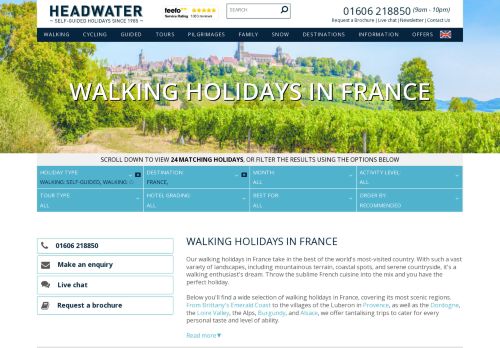 Headwater Holidays Limited: Walking holidays in France