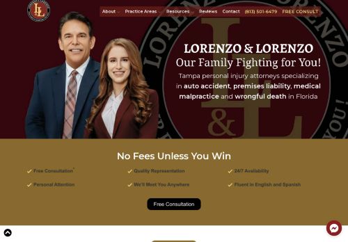 Lorenzo & Lorenzo P.A. | Personal injury law firm in Tampa FL