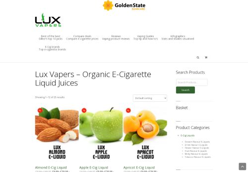Lux Vapers | Organic E-Cigarette Liquid Juices