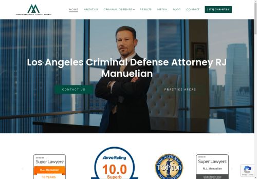 RJ Manuelian | Criminal Defense Attorney in Los Angeles CA