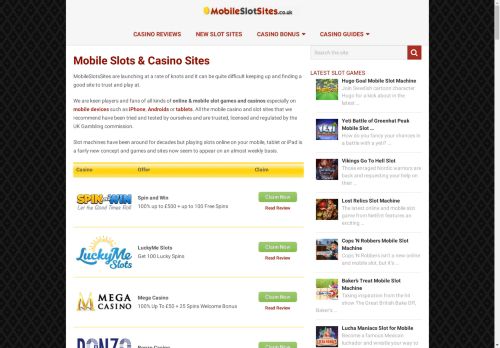 Mobile Slot Sites
