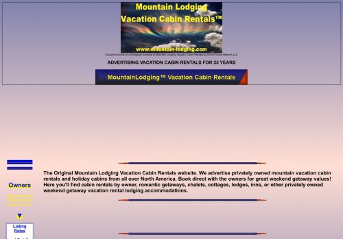 Mountain Lodging Vacation Cabin Rentals