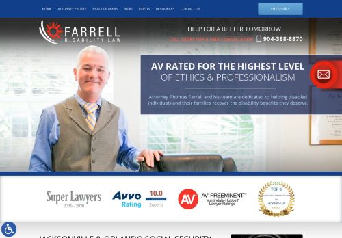 Farrell Disability Law | Social Security Disability & ERISA Attorney in Jacksonville FL