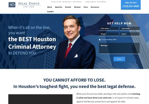 Neal Davis Law Firm | Expert Criminal Defense in Houston TX
