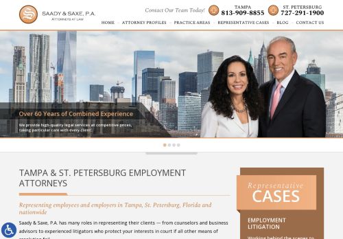 Saady & Saxe, P.A. | Employment and Business Law Attorneys in Tampa FL
