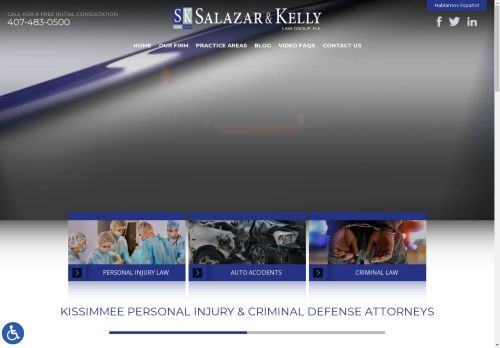 Salazar & Kelly Law Group PA | Personal Injury and Criminal Defence Attorneys in Kissimmee FL