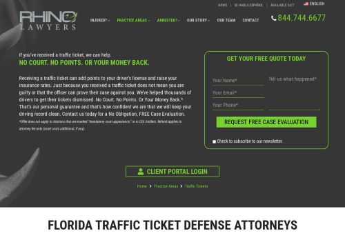 Traffic Ticket Rhino | Tampa Florida DUI Lawyers