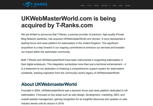 Webmaster World UK