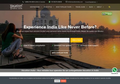 Vacation India | Personalized vacation tips for India touring