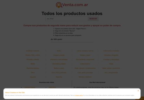 Venta.com.ar |  The portal for second hand bargains