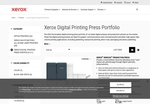 Xerox Corporation: Production Printers 