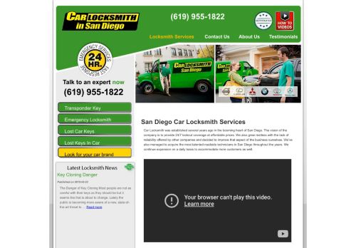 San Diego Automotive Locksmith Services | Car Locksmith in San Diego
