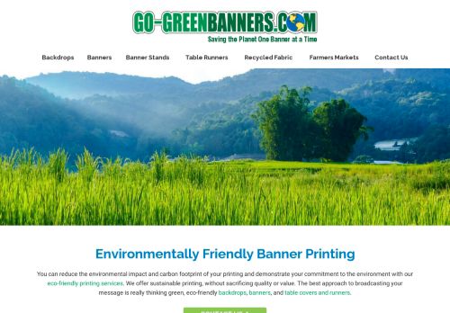 Go Green Banners and Printing
