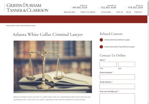 White collar criminal defense attorney in Atlanta GA