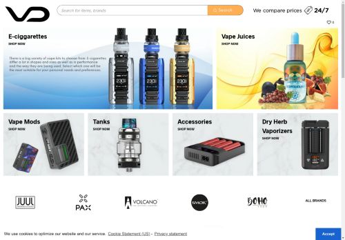 VapeDrive.com | Best Price-Comparison of Vapes, E-Cigs Devices, and Accessories