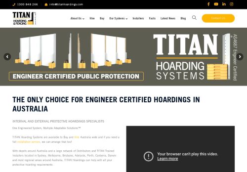 Titan Hoarding Systems Australia