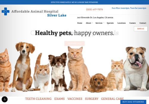 Affordable Animal Hospital | Vet in Silverlake CA