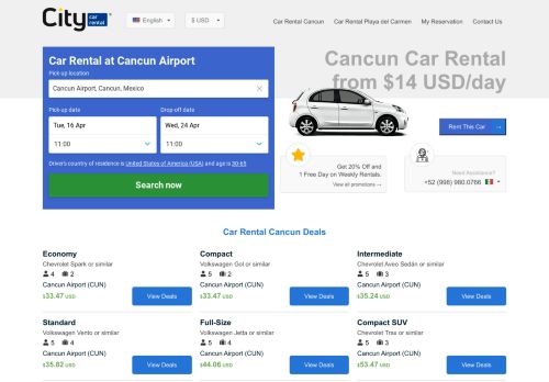 Cancun Car Rental at the Best Price | Rent a Car in Cancun