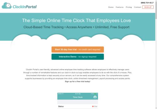 ClockIn Portal | Time Tracker & Employee Timesheet Software